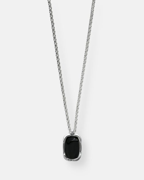COLLAR CADENA PLATA OVALADO FORMAS