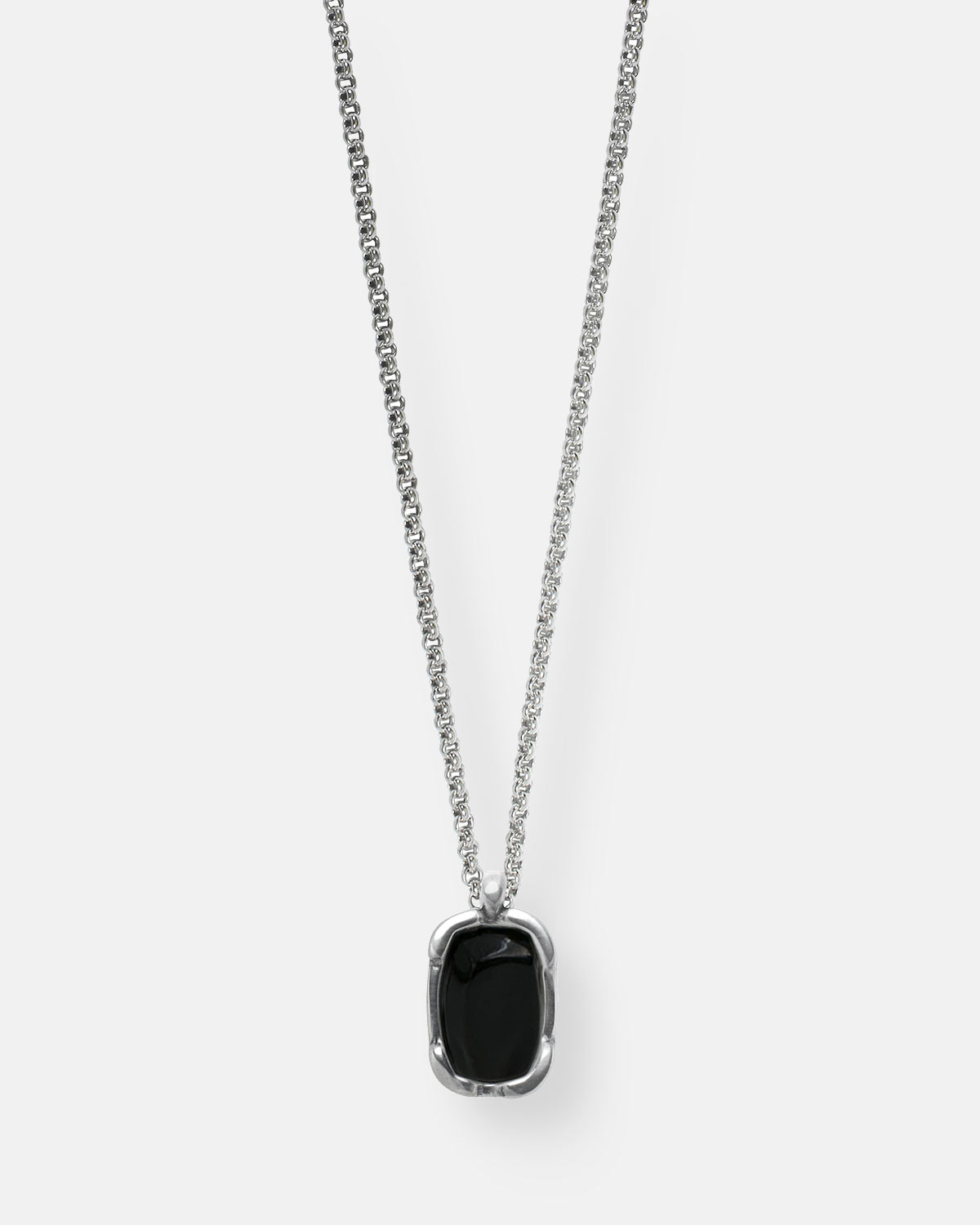 COLLAR CADENA PLATA OVALADO FORMAS