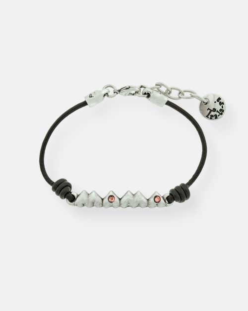 PULSERA CUERO MAMA CORAZONES