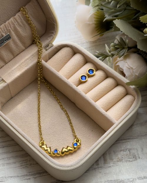 SET MAMA COLGANTE-PENDIENTES-JOYERO ORO