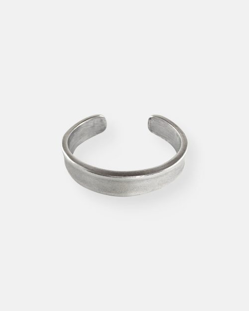 BRAZALETE RIGIDO LISO PLATA FORMAS