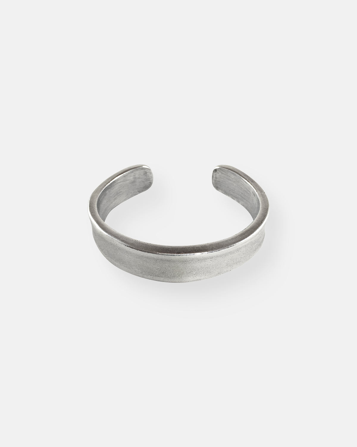 BRAZALETE RIGIDO LISO PLATA FORMAS