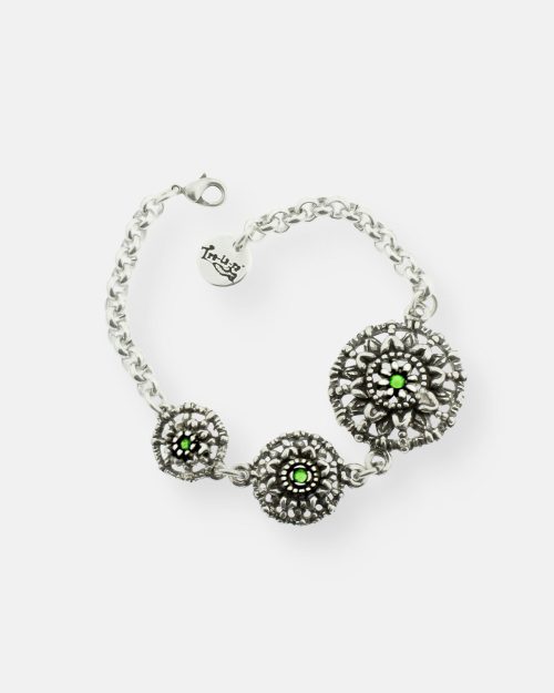 PULSERA CADENA 3 MANDALAS