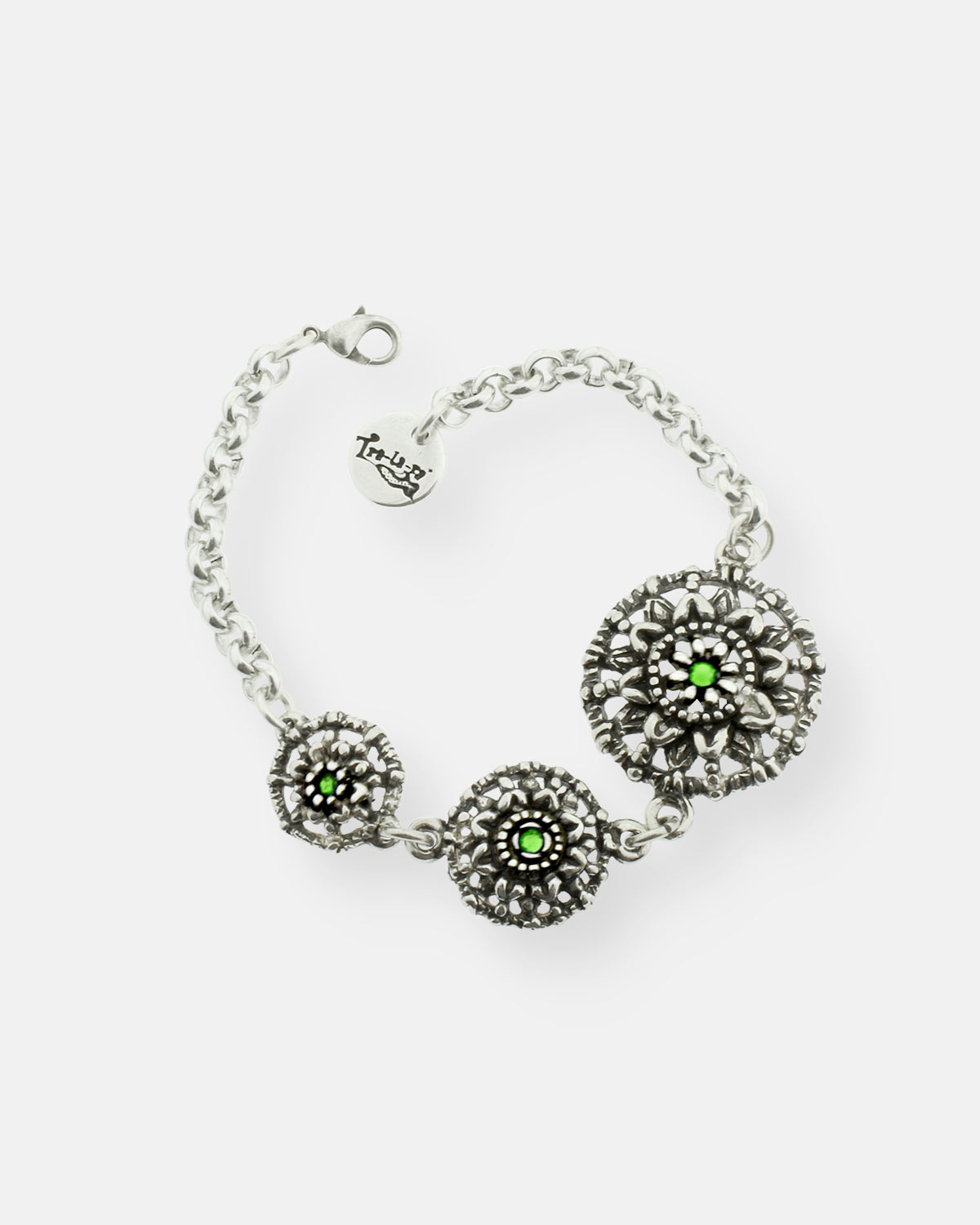 PULSERA CADENA 3 MANDALAS