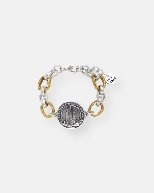 PULSERA 1 MONEDA BICOLOR VOYAGE