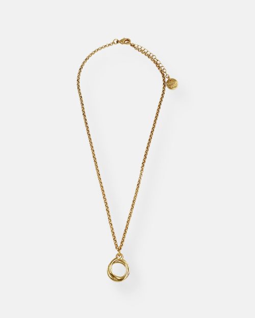 COLGANTE FINO HUECO TUAREG ORO