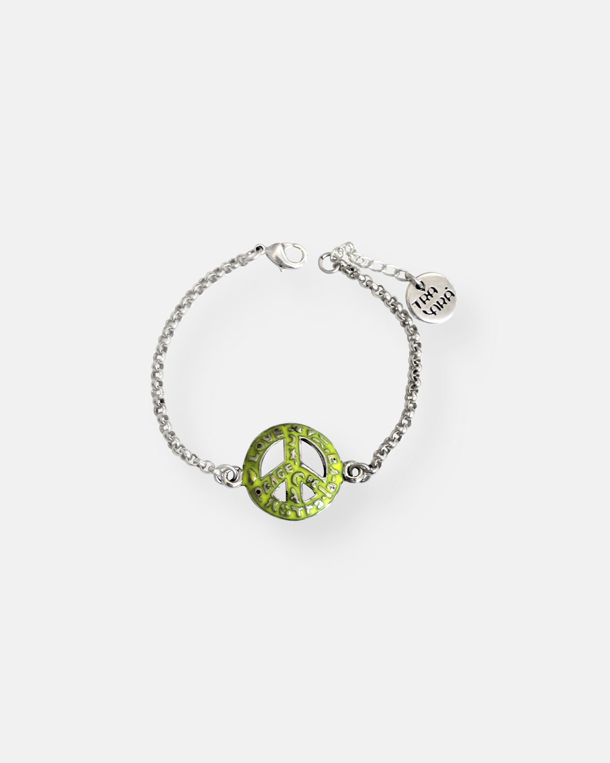 PULSERA CADENA FINA PEACE