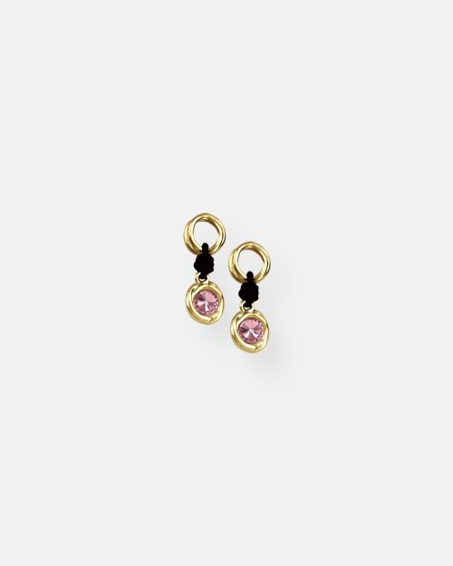 PENDIENTES CUERO TUAREG ORO