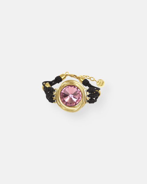 PULSERA GR.CUERO TUAREG ORO