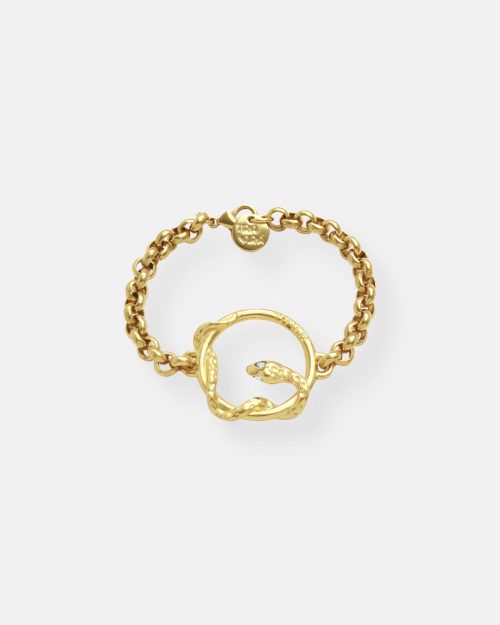 PULSERA CADENA GRUESA SALVAJE ORO