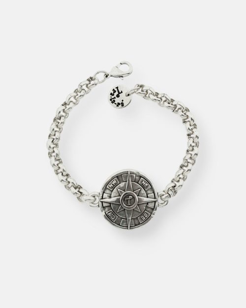 PULSERA CADENA GRUESA BRÚJULA