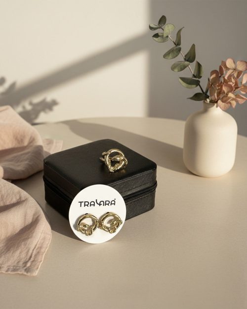 SET SV SALVAJE ANILLO+PENDIENTES ORO