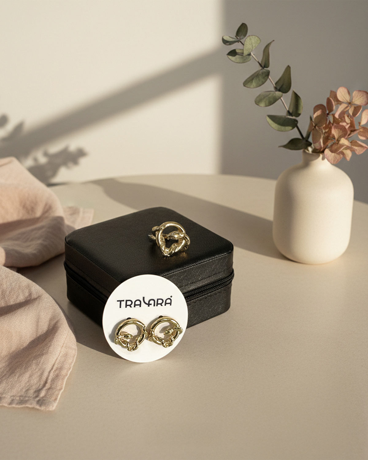 SET SV SALVAJE ANILLO+PENDIENTES ORO