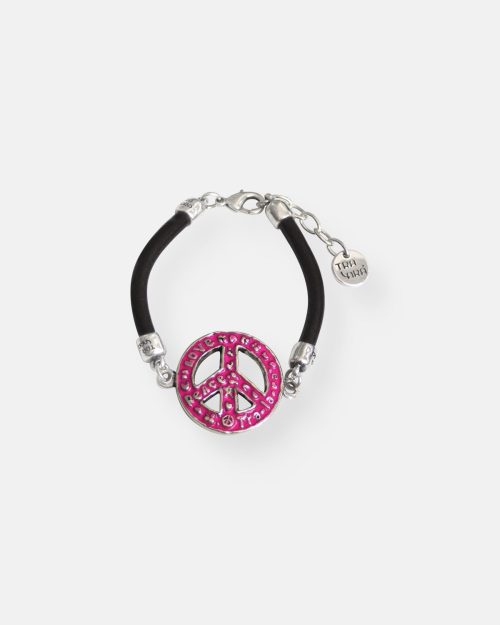 PULSERA CUERO PEACE