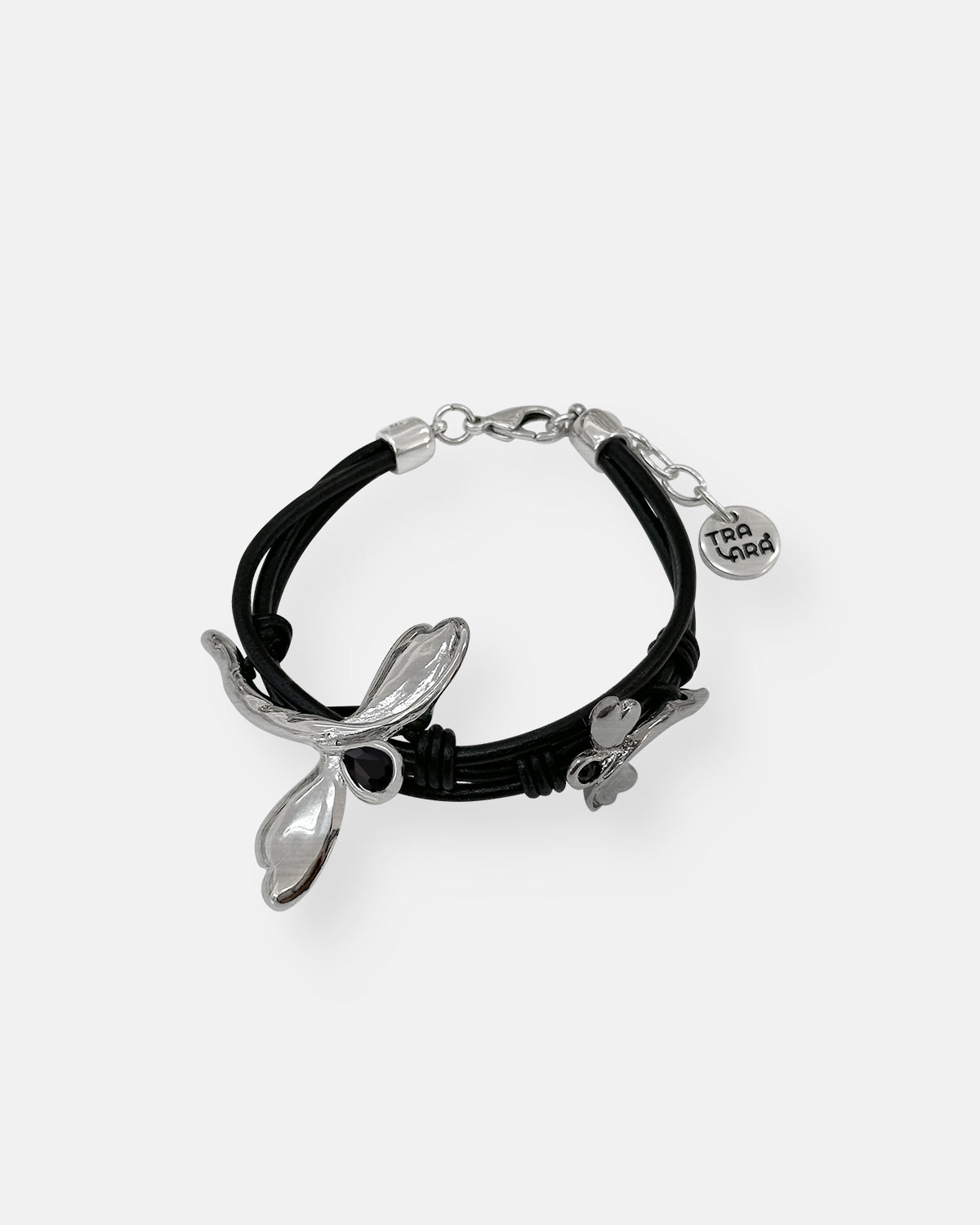 PULSERA CUERO 2 LIBELULAS