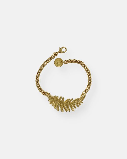 PULSERA CADENA ESPIGA ORO