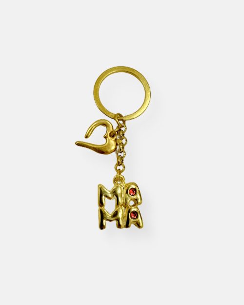 LLAVERO CADENA MAMA DOBLE ORO