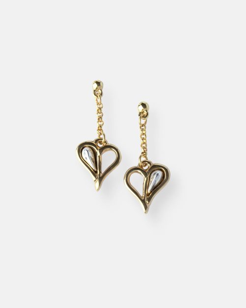 PENDIENTES CADENA FINA PASIÓN ORO