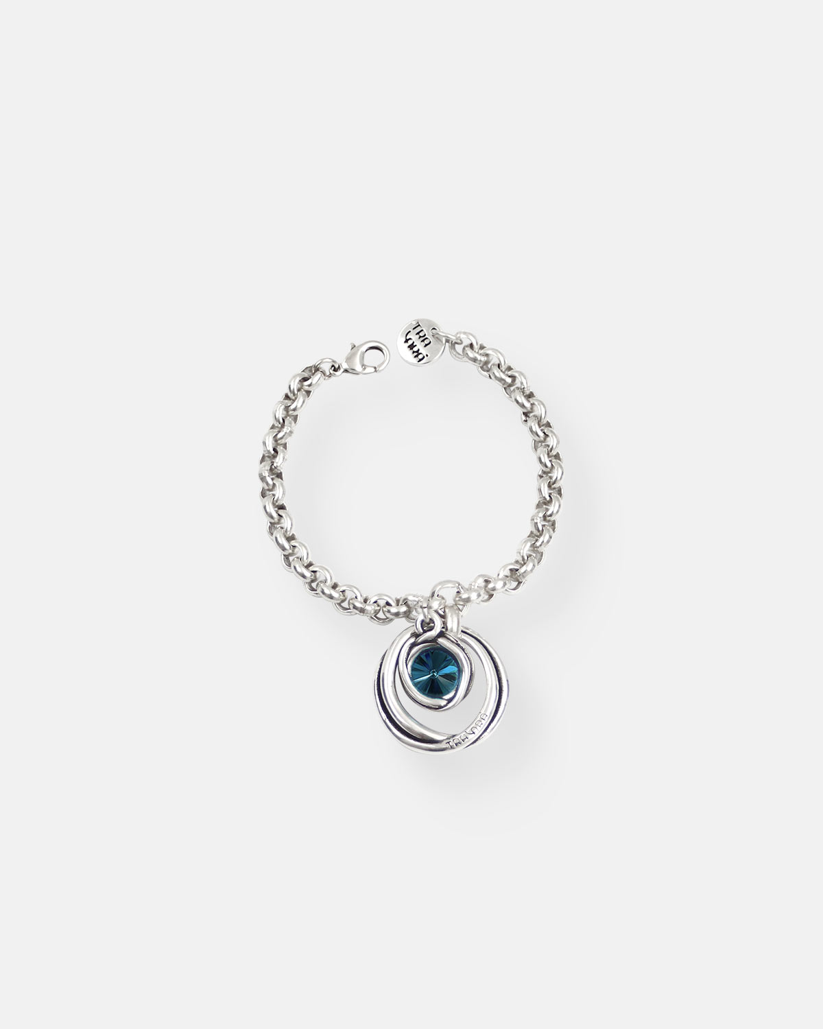 PULSERA CADENA GRUESA 1 CRISTAL TUAREG