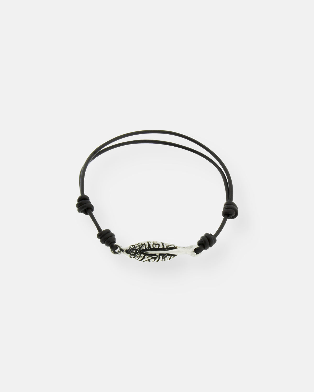 PULSERA CUERO 1 HOJA PEQ.MAUI