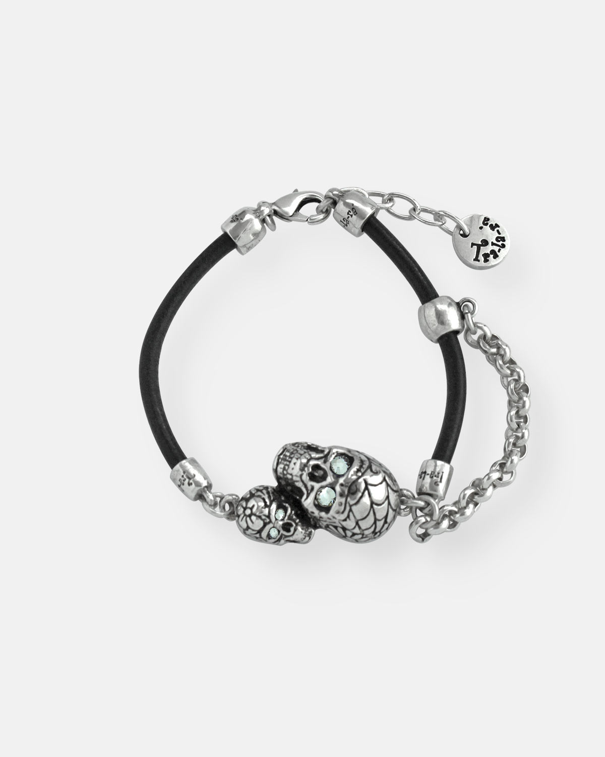 PULSERA CUERO CADENA TATOO