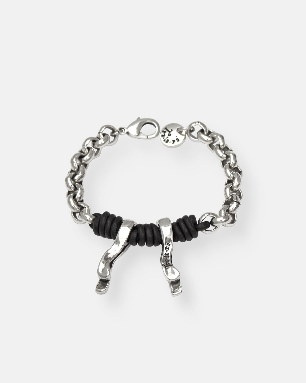 PULSERA CADENA GRUESA CUERO AIRE
