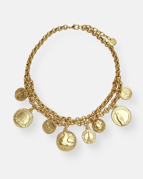 GARGANTILLA 8 MONEDAS VOYAGE ORO