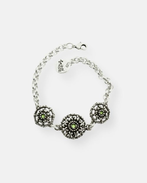 PULSERA CADENA 3 MANDALAS PEQ.