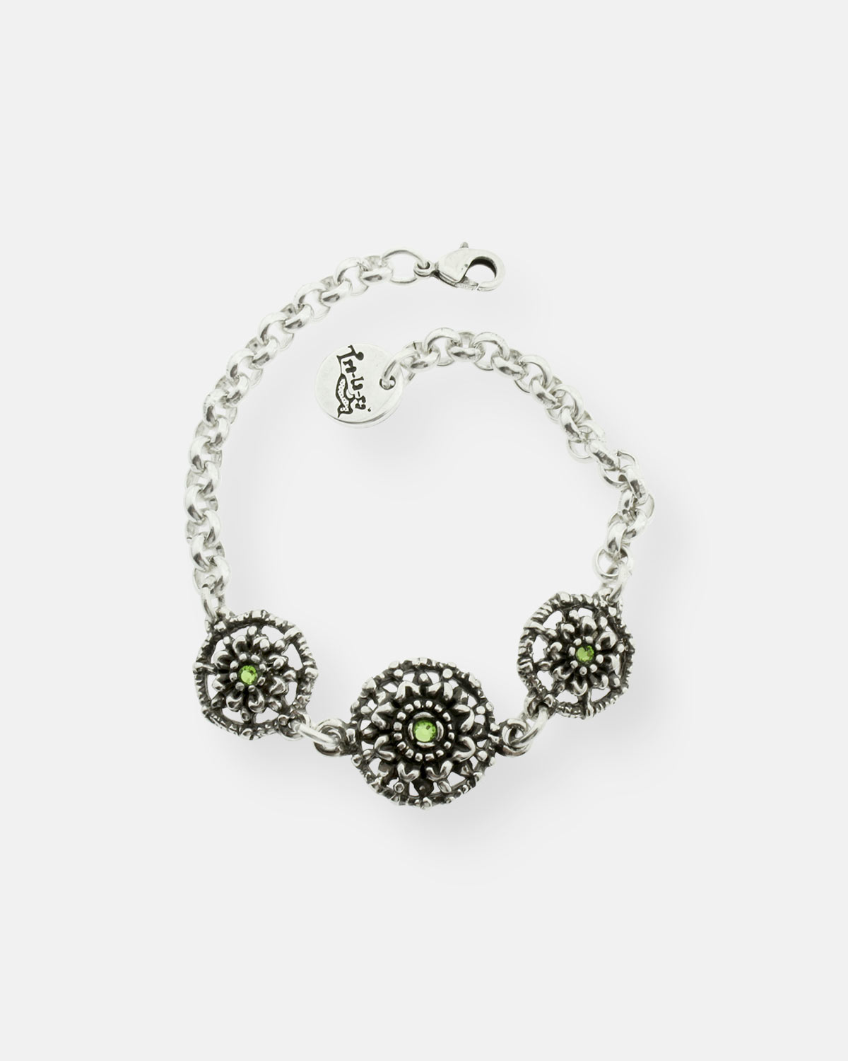 PULSERA CADENA 3 MANDALAS PEQ.
