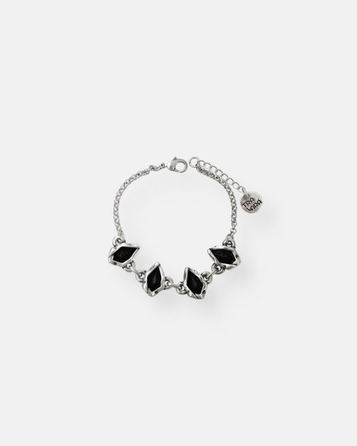 PULSERA CADENA FINA 4 PIEDRAS STONE