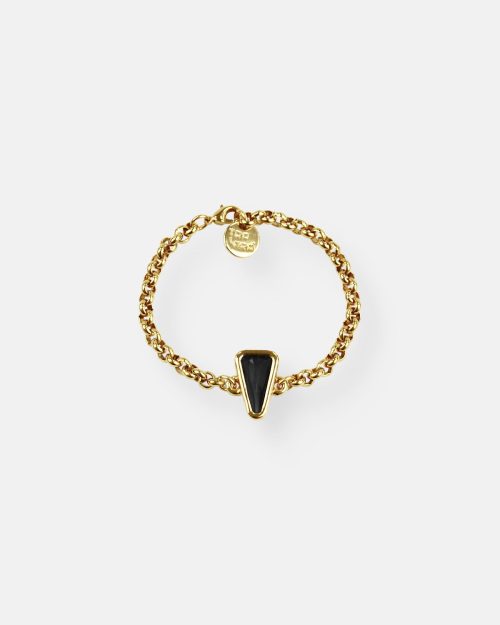 PULSERA CADENA VERTICE ORO